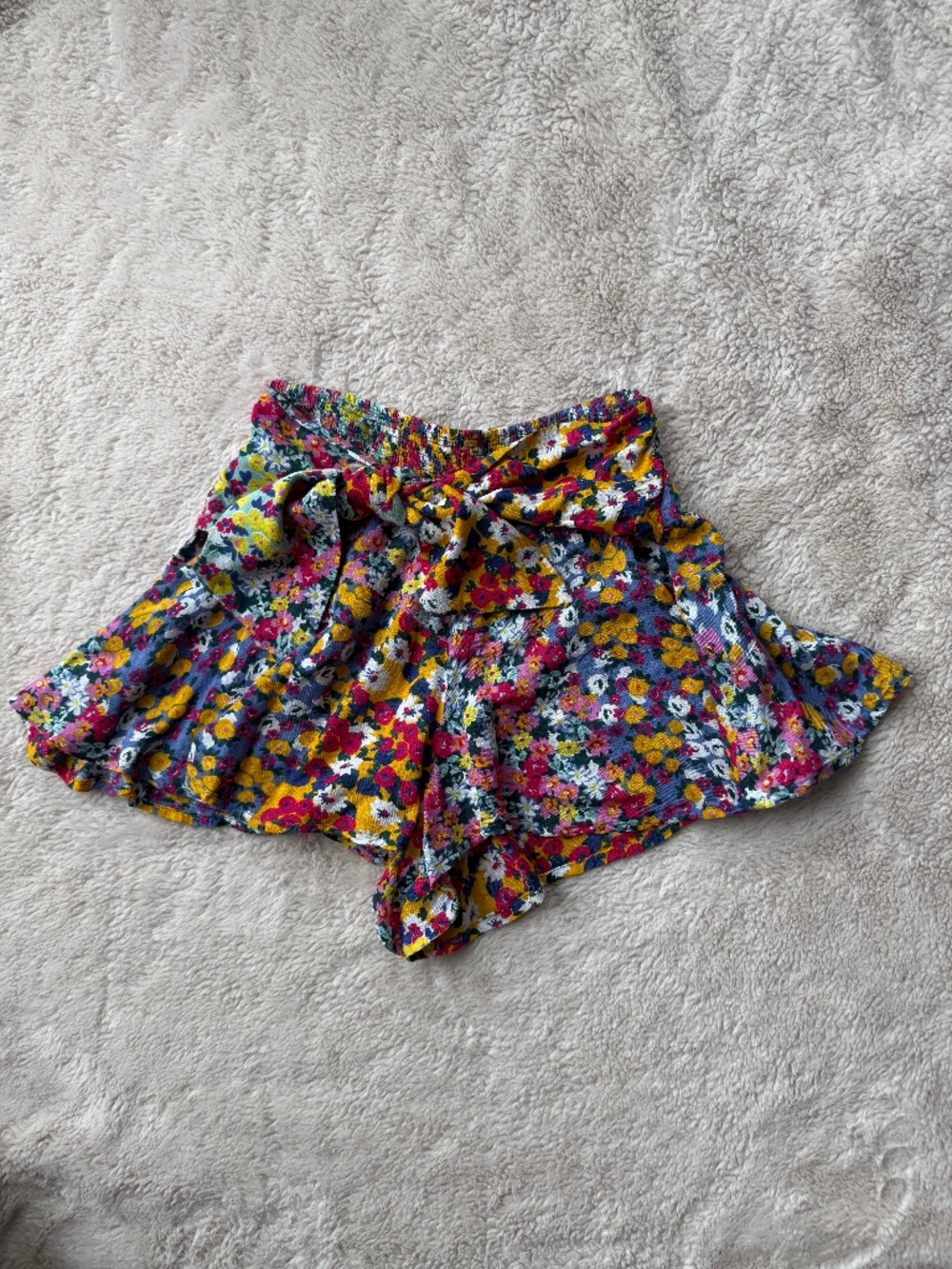 Aqua by Bloomingdale's Wildflower Print Women's Shorts Size XS